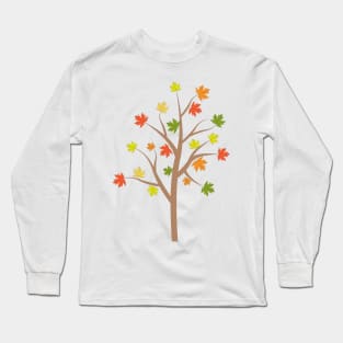 Colorful autumn leaves on a tree - maple Long Sleeve T-Shirt